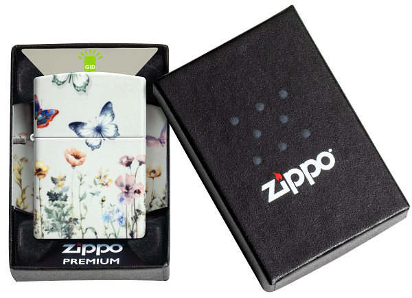 Zippo 46703 vžigalnik Flower Field & Butterflies, Glow in the Dark
