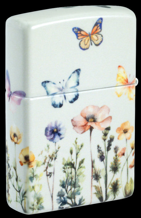 Zippo 46703 vžigalnik Flower Field & Butterflies, Glow in the Dark