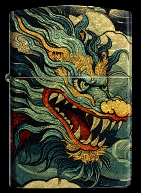 Zippo 46705 vžigalnik Asian Dragon, 540 Tumbled Brass