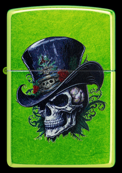 Zippo 46709 vžigalnik Gentlemen Skull, Lurid