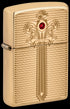 Zippo 46737 vžigalnik Golden Sword Armor, High Polish Brass