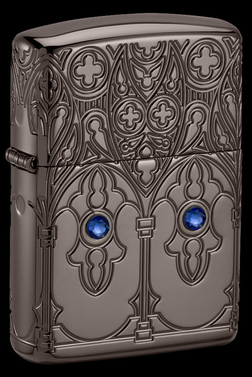 Zippo 46753 vžigalnik Spiritual Pattern Armor, Black Ice
