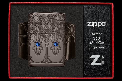 Zippo 46753 vžigalnik Spiritual Pattern Armor, Black Ice