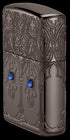 Zippo 46753 vžigalnik Spiritual Pattern Armor, Black Ice