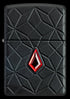 Zippo 46756 vžigalnik Red Jewel with Pattern Armor, Black Matte
