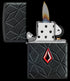 Zippo 46756 vžigalnik Red Jewel with Pattern Armor, Black Matte