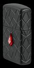 Zippo 46756 vžigalnik Red Jewel with Pattern Armor, Black Matte