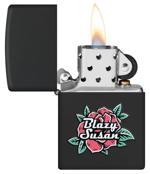 Zippo 46769 vžigalnik Blazy Susan, Black Matte