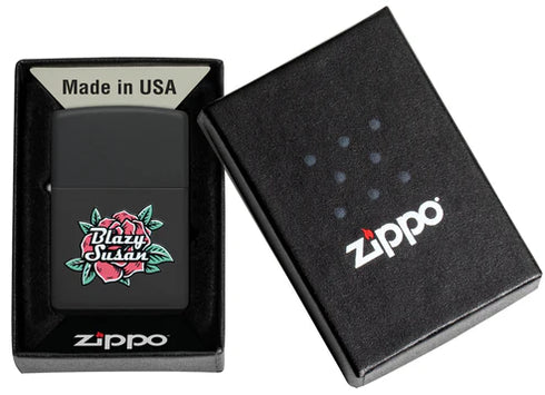 Zippo 46769 vžigalnik Blazy Susan, Black Matte