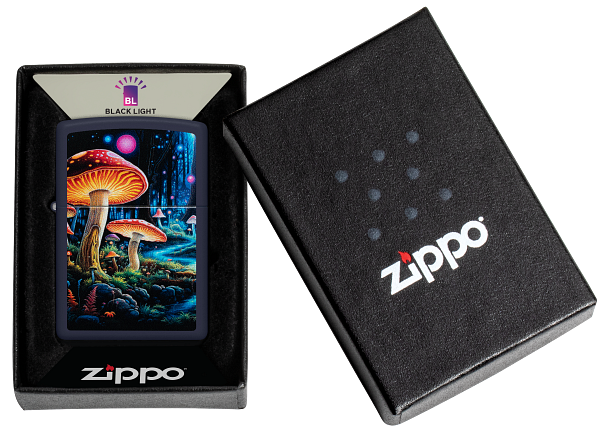 Zippo 46947 vžigalnik UV Glowing Mushrooms
