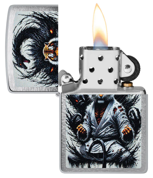 Zippo 60.007.646 vžigalnik Karate Tiger vs Wild Dragon