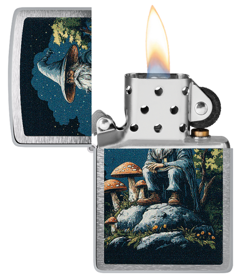 Zippo 60.007.669 vžigalnik Wizard & Mushrooms