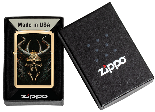 Zippo 60.007.692 vžigalnik Horror Golden Skull