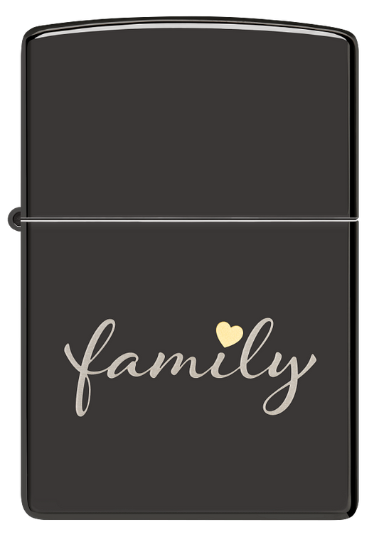 Zippo vžigalnik 47115 Family, High Polish Black