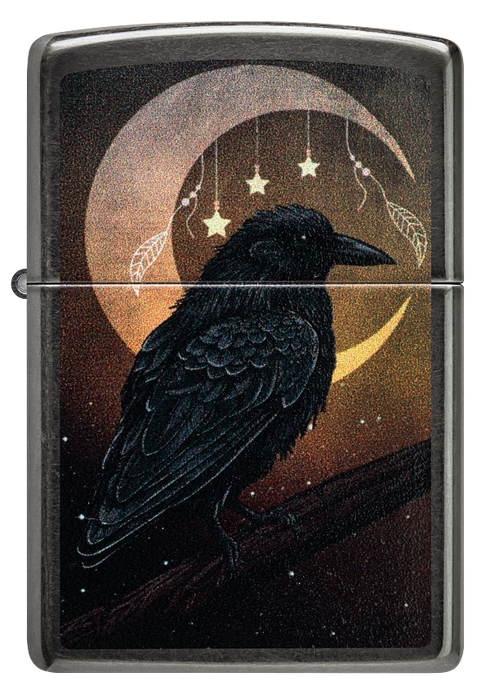 Zippo 47135 vžigalnik Crow and Crescent Moon