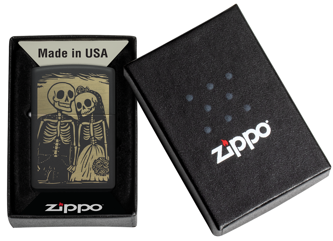 Zippo 47210 vžigalnik Skeleton Couple