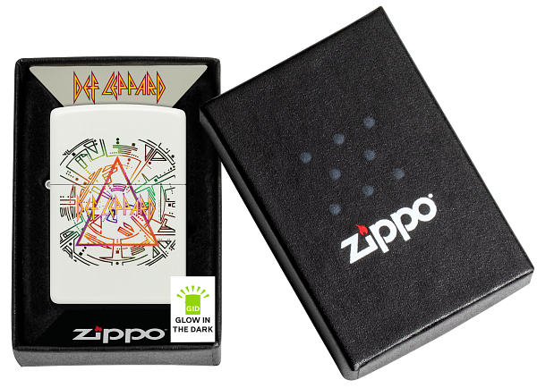 Zippo 47224 vžigalnik Def Lepard, Glow in the Dark