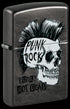 Zippo vžigalnik 60.006.559 Punk Rock Skull, Grey