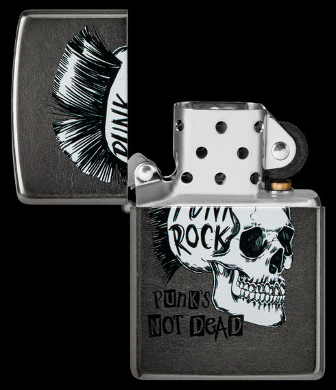 Zippo vžigalnik 60.006.559 Punk Rock Skull, Grey