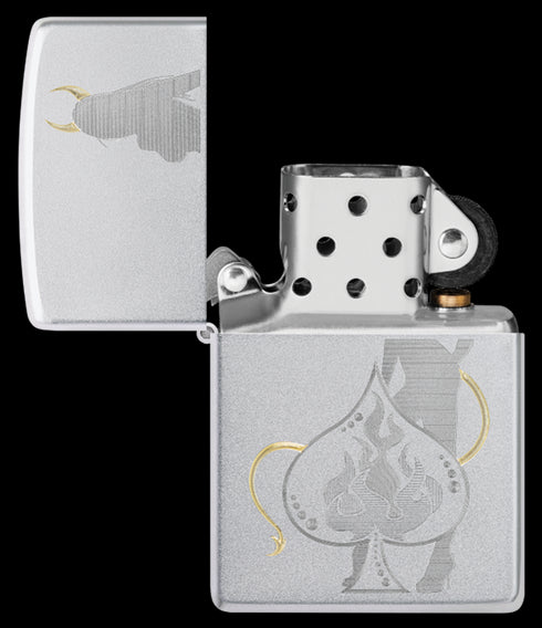 Zippo vžigalnik 48658 Devilish Girl & Ace