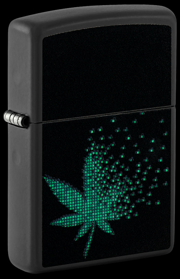 Zippo vžigalnik 48677 Pixel Cannabis UV