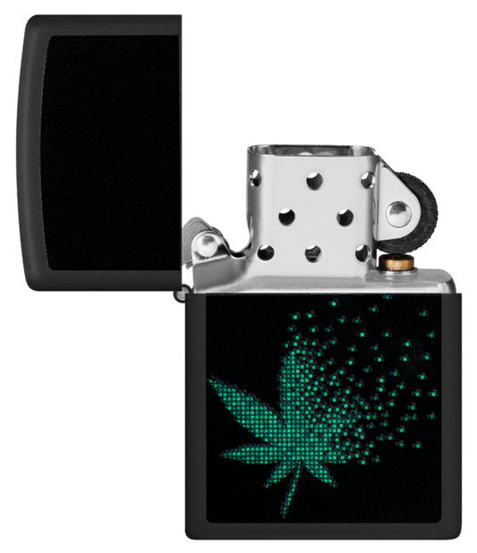 Zippo vžigalnik 48677 Pixel Cannabis UV