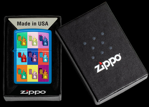Zippo 48722 vžigalnik Pop Art Zippo Lighters, Sky Blue Matte