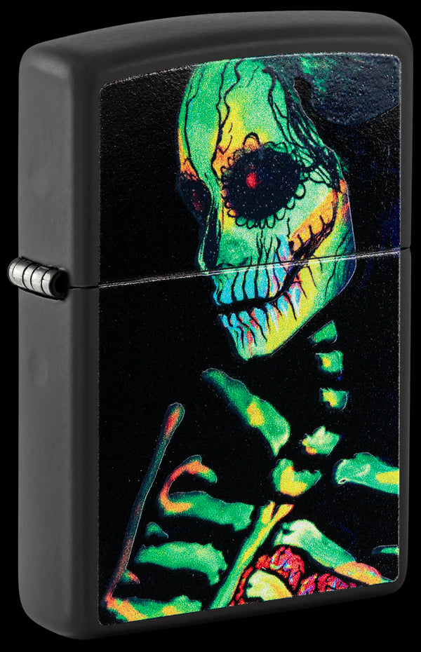 Zippo vžigalnik 48761 Glowing Skeleton UV