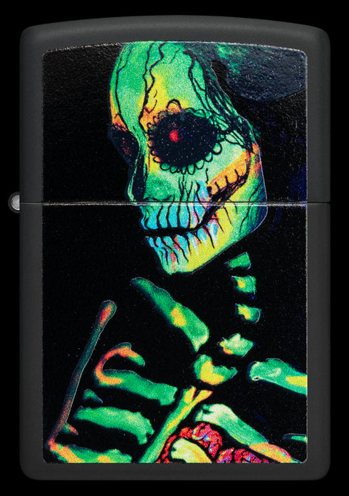 Zippo vžigalnik 48761 Glowing Skeleton UV