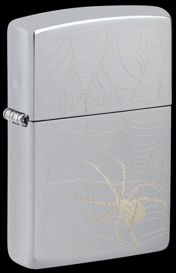 Zippo vžigalnik 48767 Spider Web High Polish Chrome