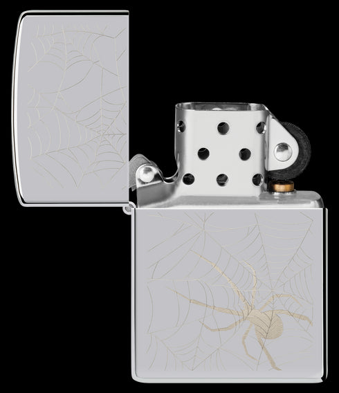 Zippo vžigalnik 48767 Spider Web High Polish Chrome