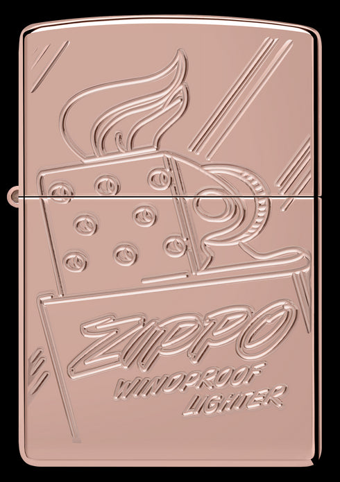 Zippo vžigalnik 48768 Script Collectable 2023 Armor High Polish Rose Gold
