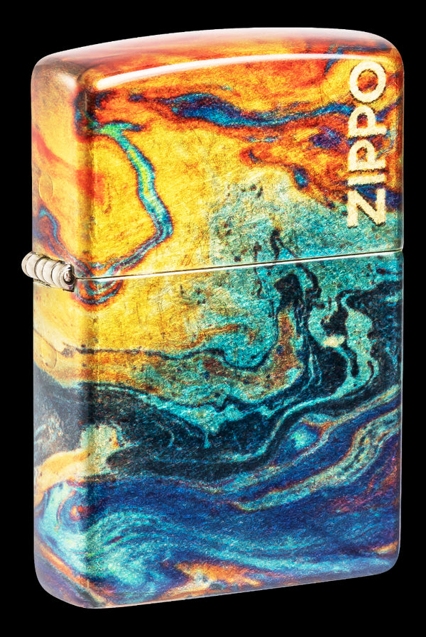Zippo vžigalnik 48778 Colorful Tumbled Brass