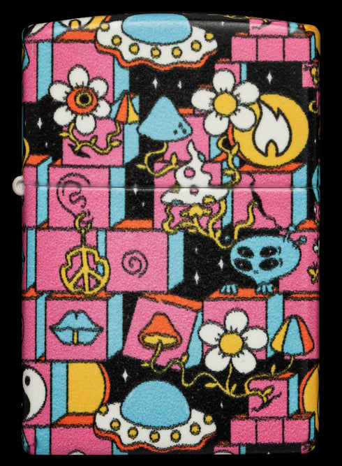 Zippo 48779 vžigalnik Abstract Pink, Glow in the Dark