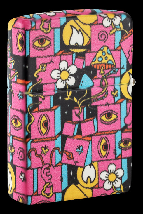 Zippo 48779 vžigalnik Abstract Pink, Glow in the Dark
