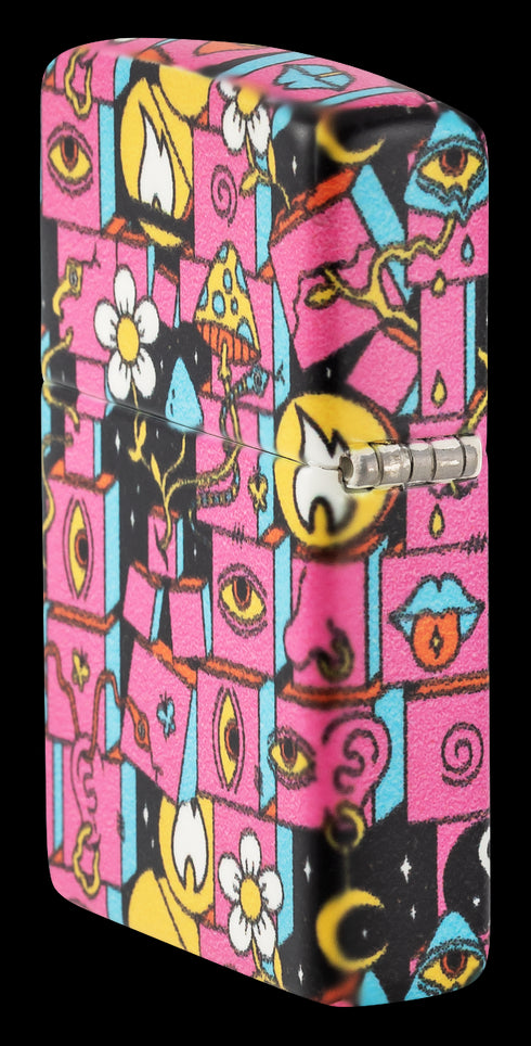 Zippo 48779 vžigalnik Abstract Pink, Glow in the Dark