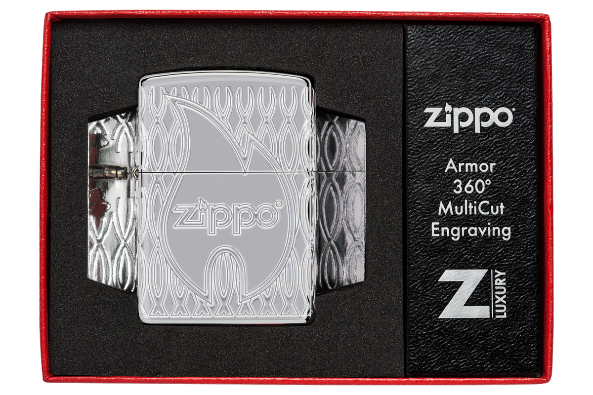 Zippo vžigalnik 48838 Flame Armor HP Chrome