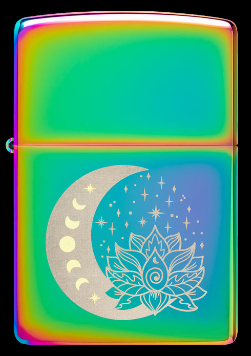 Zippo 48910 vžigalnik Spiritual Moon & Lotus, Multi Color