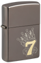 Zippo 48913 vžigalnik Lucky 7, Black Ice