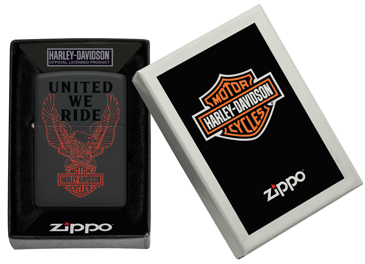 Zippo vžigalnik 48983 Harley Davidson® United We Ride