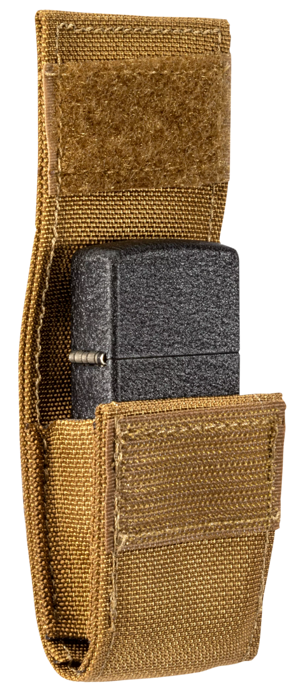 Zippo vžigalnik 49401 Black Crackle in etui Coyote Pouch
