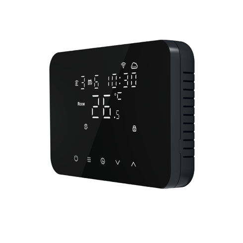 Termostat 49683035 gretje in hlajenje 230V WI-FI smart, črn