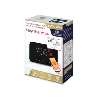 Termostat 49683035 gretje in hlajenje 230V WI-FI smart, črn