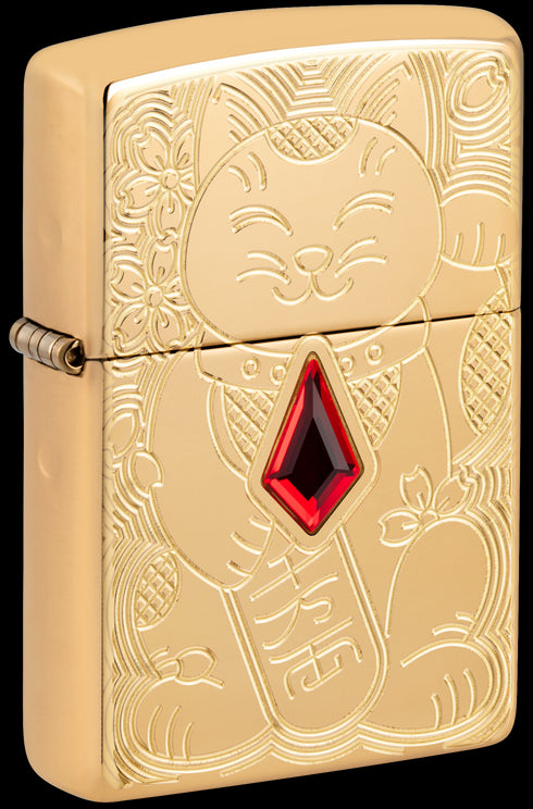 Zippo vžigalnik 49802 Armor® Lucky Cat