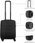 Kovček Wenger 612536 Prymo CarryOn, Trde Stranice, Črn, 36-43 L