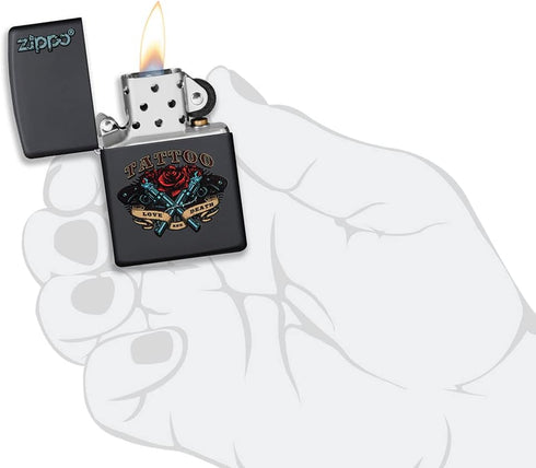 Zippo 48093 vžigalnik Tattoo Pistols & Rose