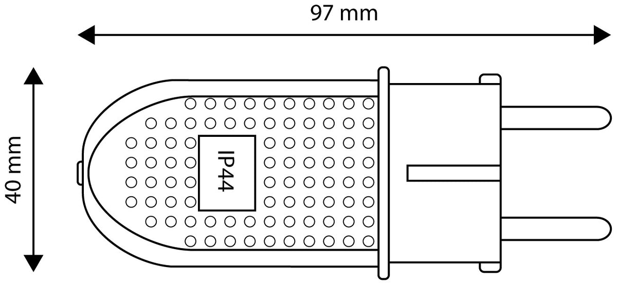 Entac 905242 Vtič zaščitni gumiran Schuko 16A IP44