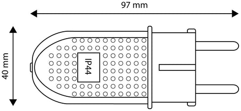 Entac 905242 Vtič zaščitni gumiran Schuko 16A IP44