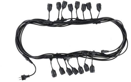 Avide 925981 Kabel za žarnice E27 - 15 vtičnic 15 m IP44