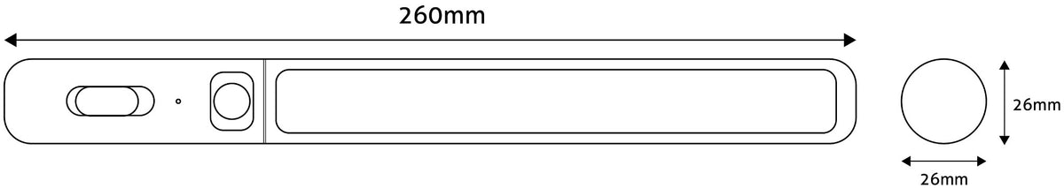 Avide 949864 Svetilka Cabinet PIR LED 0.7W 3000K 87 lm 3xAA